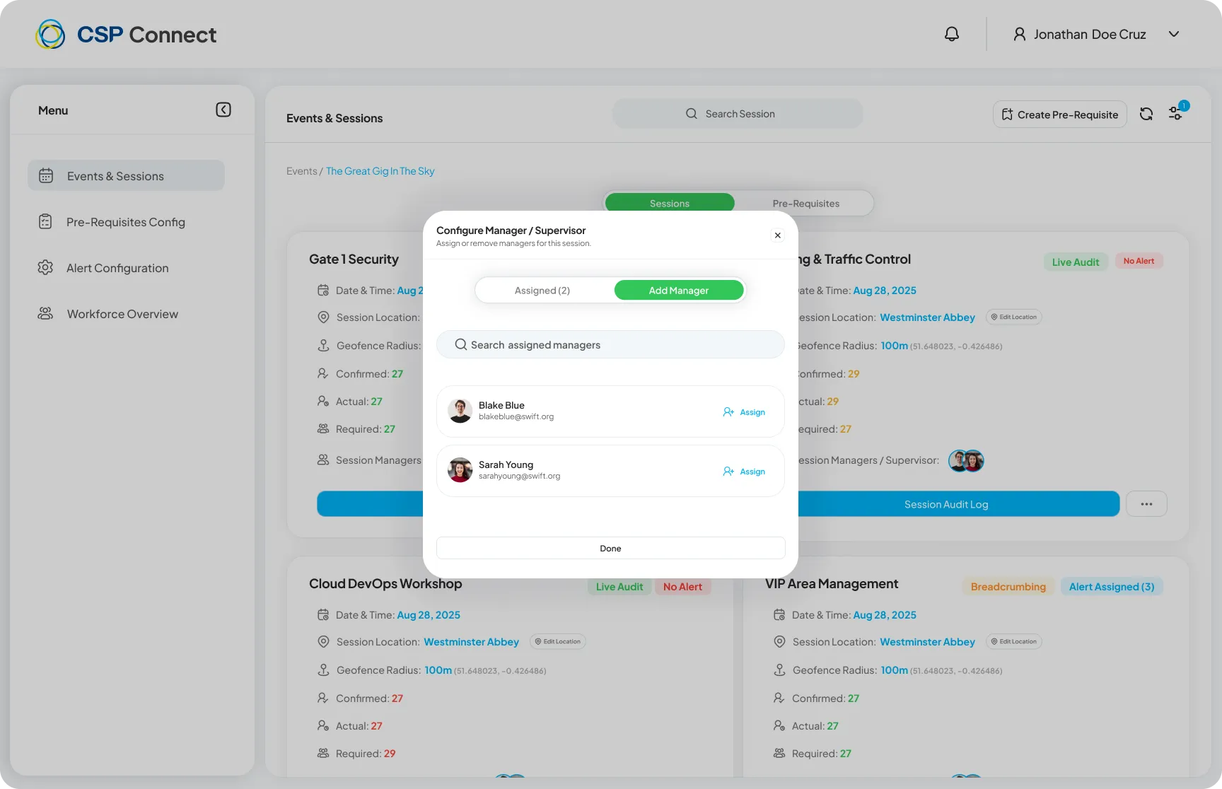 Configure Manager - Add