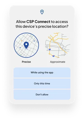 Allow location prompt