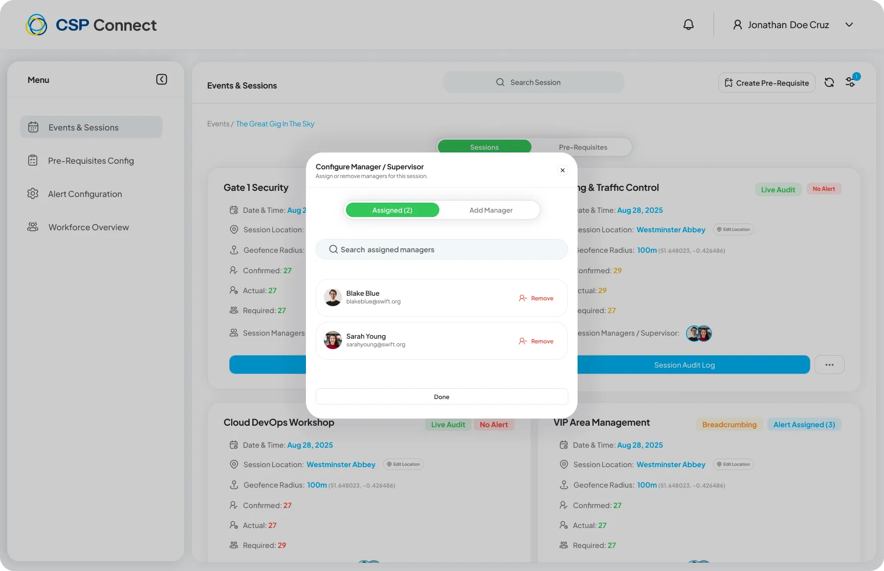 Configure Manager - Assigned