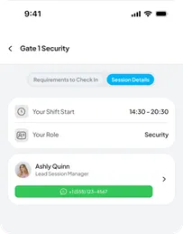 Session Details tab